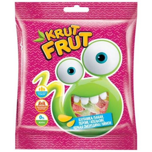 Мармелад КрутФрут, 70 гр. (50) Змейки в кисл. посыпке (ПМ386)