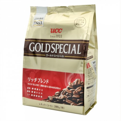 Кофе Япония UCC Gold Special RICH BLEND 280гр. молотый, м/у красный (6) NEW