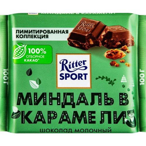 Молочный Миндаль в карамели,100 гр. (12)/400 (62966)