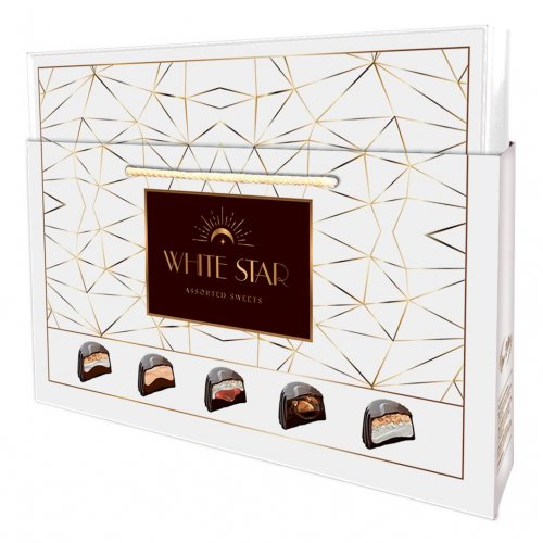  Набор конфет MIX STAR 370 гр. (6) Белая сумка 077/Б
