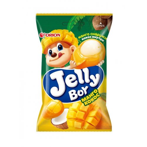  Мармелад жев. фрукт. Jelly Boy, Манго-Кокос 66 гр. (18)/184