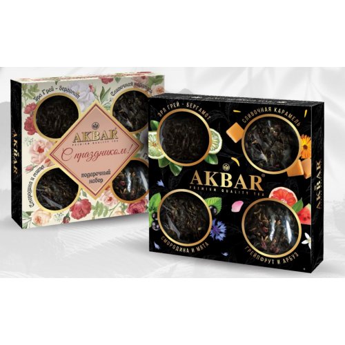 Акбар НАБОР подарочный 4 вида * 40 гр. 