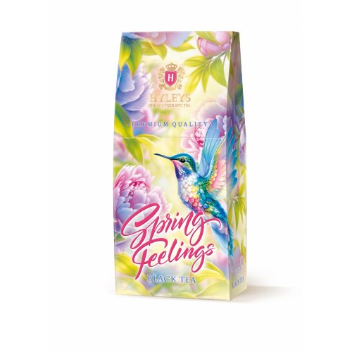 Spring Feelings 50 гр. (чёрный,ср.лист) (12) картон (14016Ж) колибри