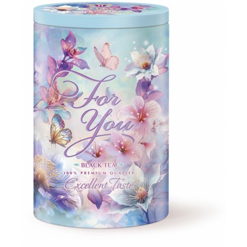 Spring Feelings 80 гр.,ж/б (черный,кр.лист) (15) (14191) Голубой