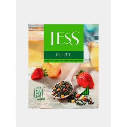  Флирт Грин 100 пак. х 1,5 гр. зеленый клубника,персик (9) (1476-09)