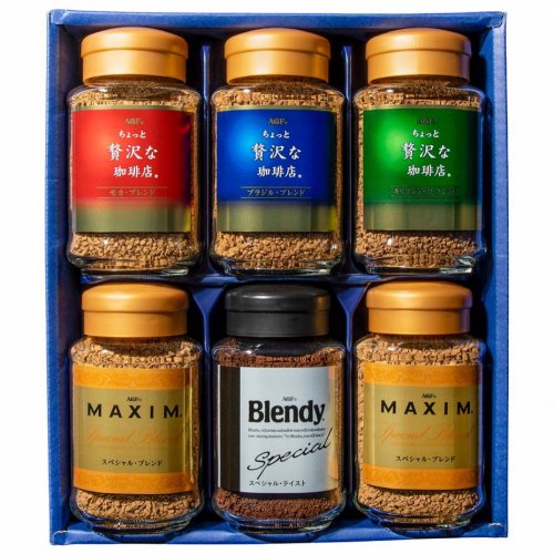  Кофе Япония AGF Подарочный набор №6 395 гр. субл., стекло (6) NEW