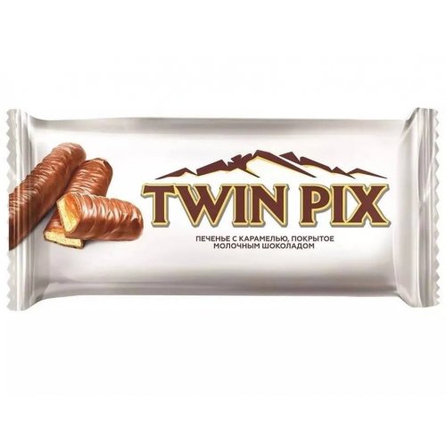 Батончик печенье с начинкой TWIN PIX 50 гр*4 шт (спайка) (15)