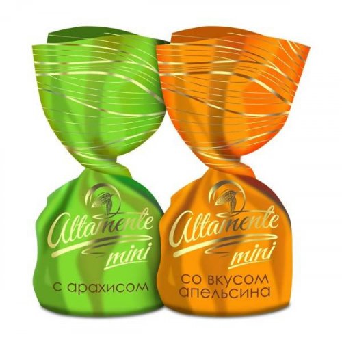 ALTAMENTE Конфеты весовые мини микс со вкусом Апельсина и арахиса (4 кг) 431