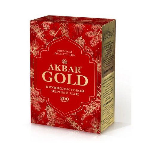 АКБАР GOLD 200 гр. кр/лист (6) обечайка красная NEW