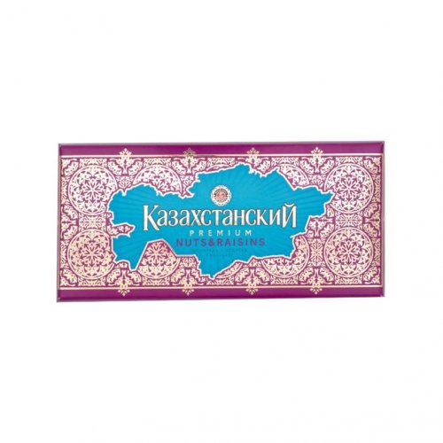 шоколад КАЗАХСТАНСКИЙ с дробл. орехом и изюмом,100 гр. (19)/172