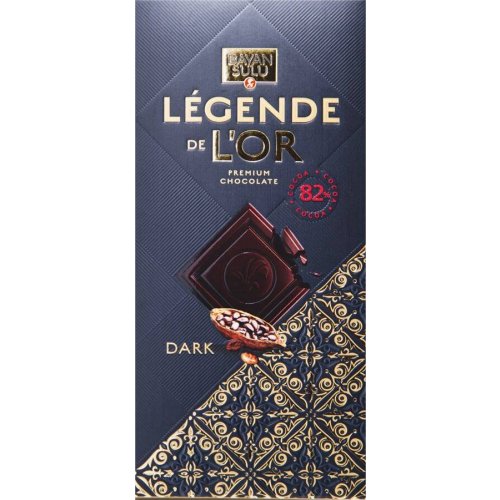 шоколад LEGENDE de L'or Dark темный,100 гр. (22) 4 бл. в кор/48