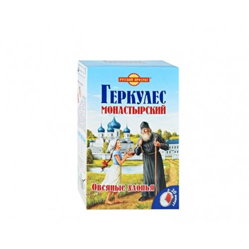 Геркулес Монастырский 500 гр, картон (14)/в пал.72