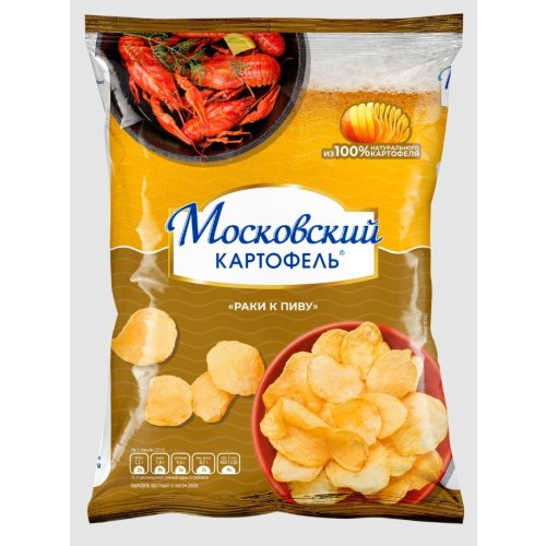 Картофель Московский хруст. со вкусом раков к пиву 60гр, м/у (12)/в пал.64