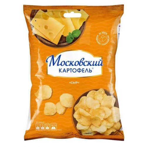 Картофель Московский хруст. со вкусом сыра 60гр, м/у (12)/в пал.64
