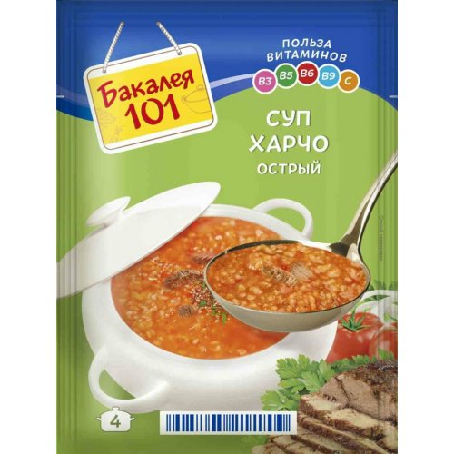 Русский Продукт Суп Бакалея 101 Харчо острый 60г (25)/в пал. 24*9