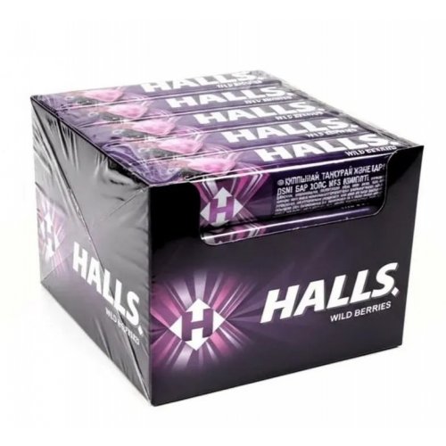 Леденцы Halls Вишня (25,2 гр. х 20) /12 бл/100 кор NEW