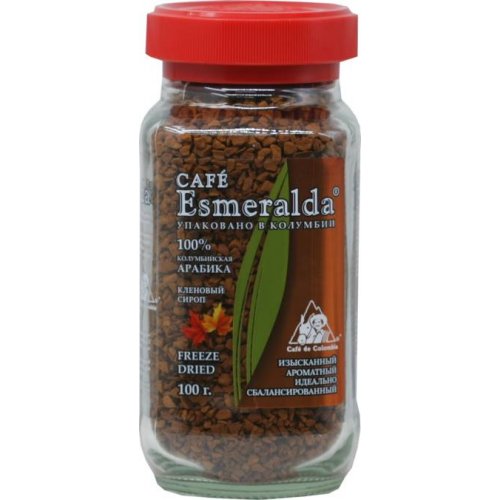 Кофе Esmeralda Кленовый сироп 100 гр. стекло (000002)  (12) NEW