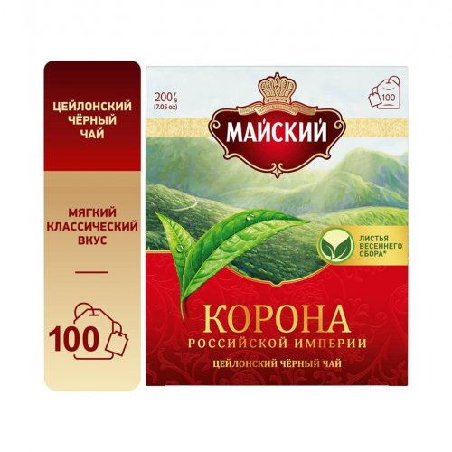 Корона Российской Империи 100 пак.*2 гр. б/к черный (6) 102753 192 кор/палл В