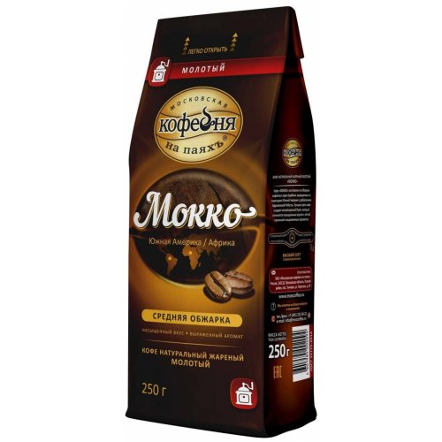 МКП ЖЦ Кофе Мокко  250 гр. молотый (6) (в пал.210)
