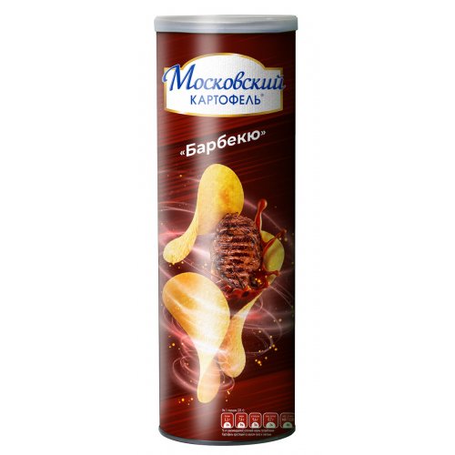 Русский Продукт Картофель Московский хруст. 110 гр со вкусом Барбекю, туба (12)/в пал.98