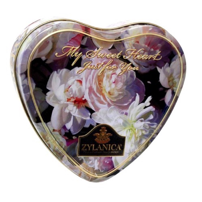 ЧАЙ ZYLANICA Сердце Floral Super Pekoe черный 100 гр., Ж/Б (24)  6314