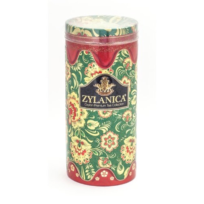 ЧАЙ ZYLANICA Folk Desing Collection Red со свечой OPА 100 гр. черн., Ж/Б (24)  6307