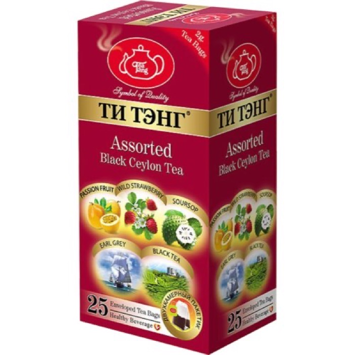 ЧАЙ ТиТэнг Фруктовое Ассорти 25 пак.*2 гр. черный (5пч)(116419) (96)