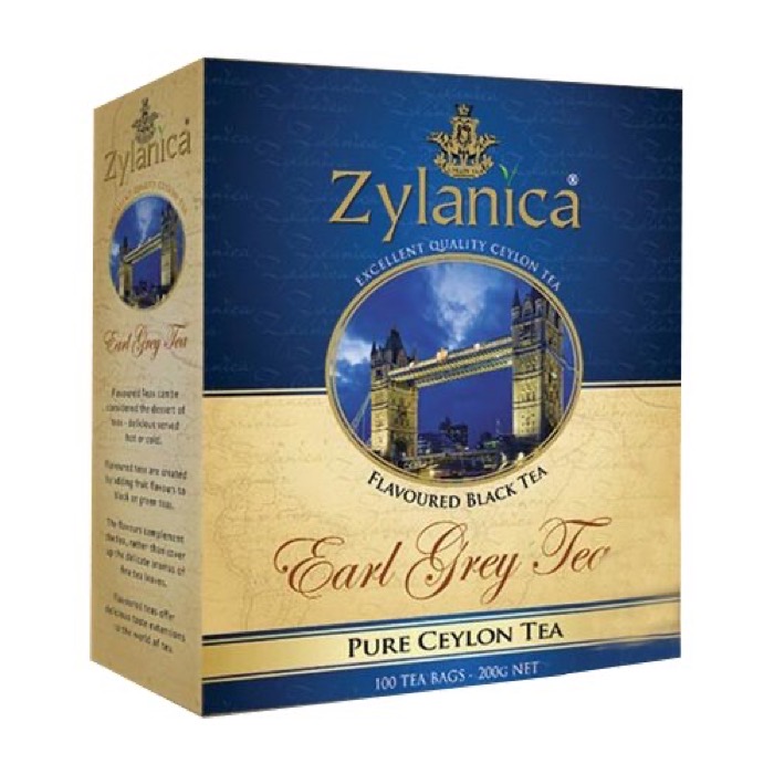 ЧАЙ ZYLANICA Бергамот 100 пак.*2 гр. черный (24)  1272