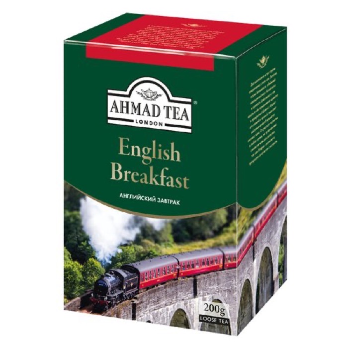 ЧАЙ AHMAD TEA Английский Завтрак 200 гр. картон (12)  ГОСТ 32573-2013 110 к/п (1292)