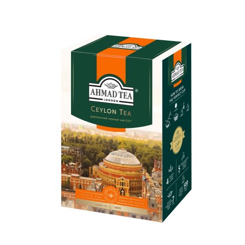 ЧАЙ AHMAD TEA OP Цейлон кр.лист 200 гр. картон (12) ГОСТ 32573-2013 (1289)