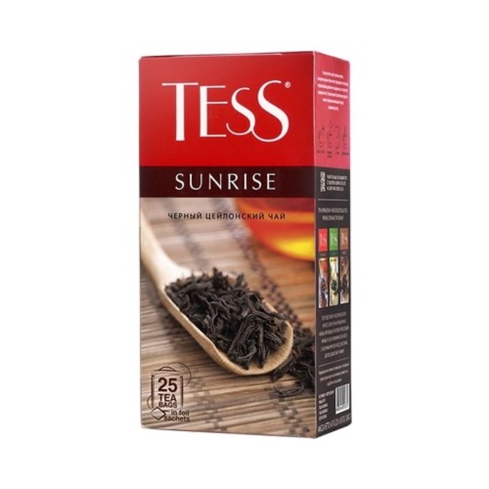 ЧАЙ МО Tess  Санрайз  25 пак. х 1,8 гр. черный (10) (0937)
