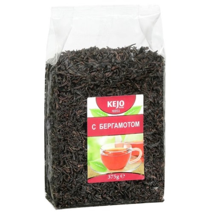 ЧАЙ KEJOfoods Черный Бергамот  375 гр. м/у (10)