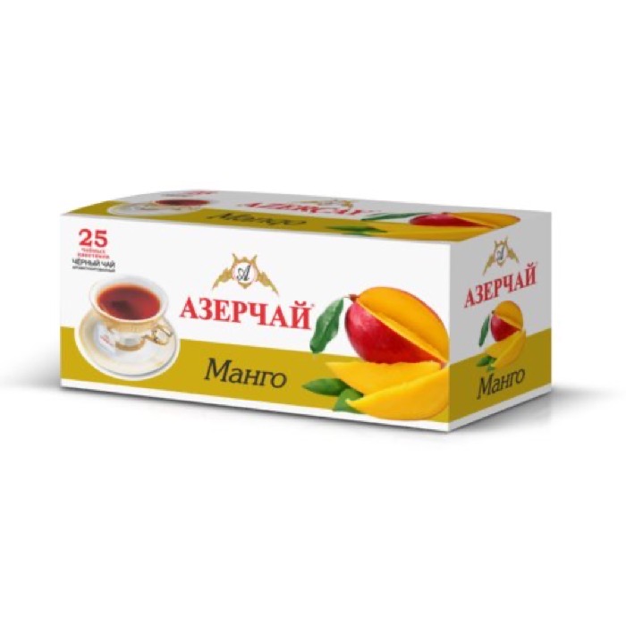 ЧАЙ Azercay tea Манго, черный 25 пак.х 1,8 гр. (24) (417787)