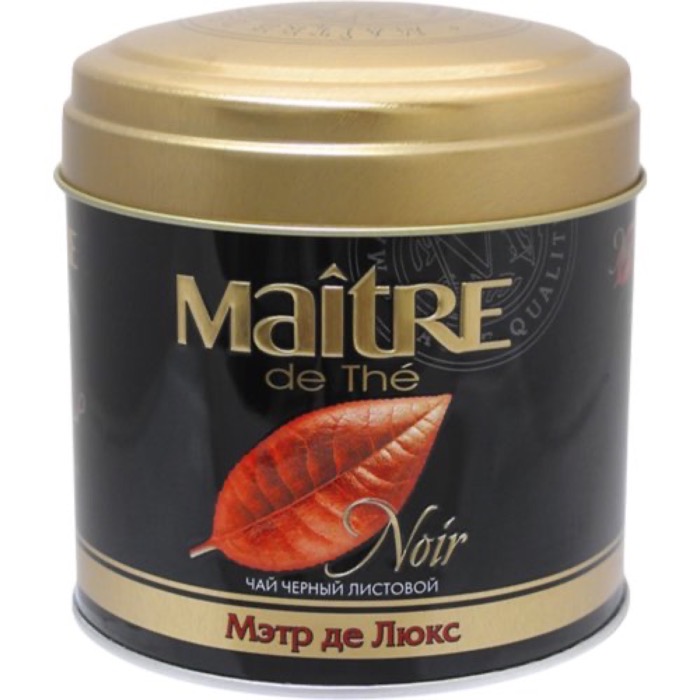 ЧАЙ MAITRE de The Де Люкс 100 гр. лист, ж/б (6) (бар019)