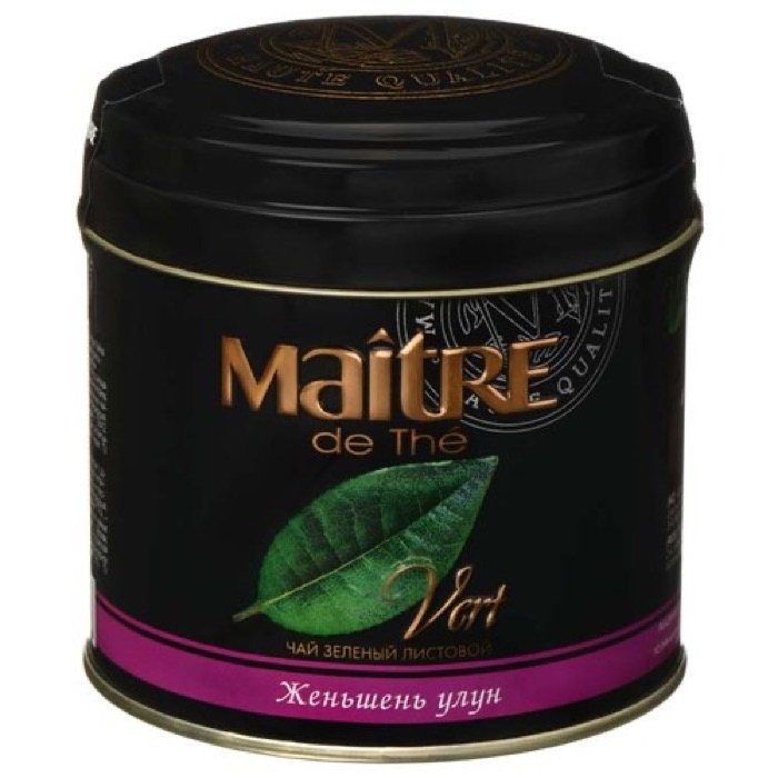ЧАЙ MAITRE de The Женьшень улун 150 гр., зелен., ж/б (6) (авл025)