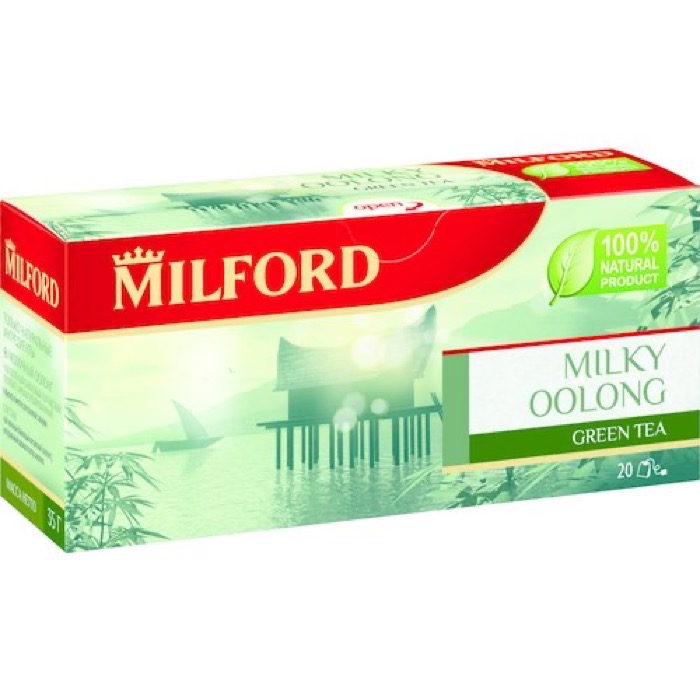 ЧАЙ MILFORD Зелёный Молочный Оолонг 20 пак. х 1,75 гр.(12)