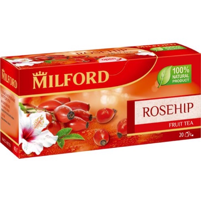 ЧАЙ MILFORD Травяной Шиповник 20 пак. х 2 гр.(12)