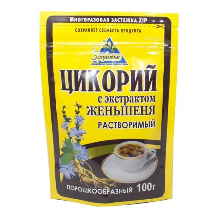 Здоровье цикорий гранул. с женьшенем 85 гр. ZIP (12)  (0902)