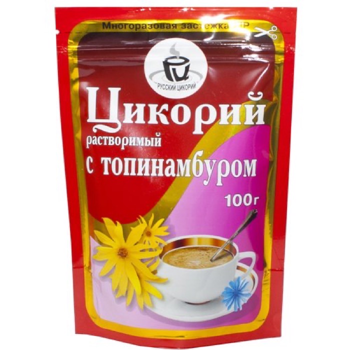 Русский цикорий 100 гр. Топинамбур порошок ZIP (12)  (0329)