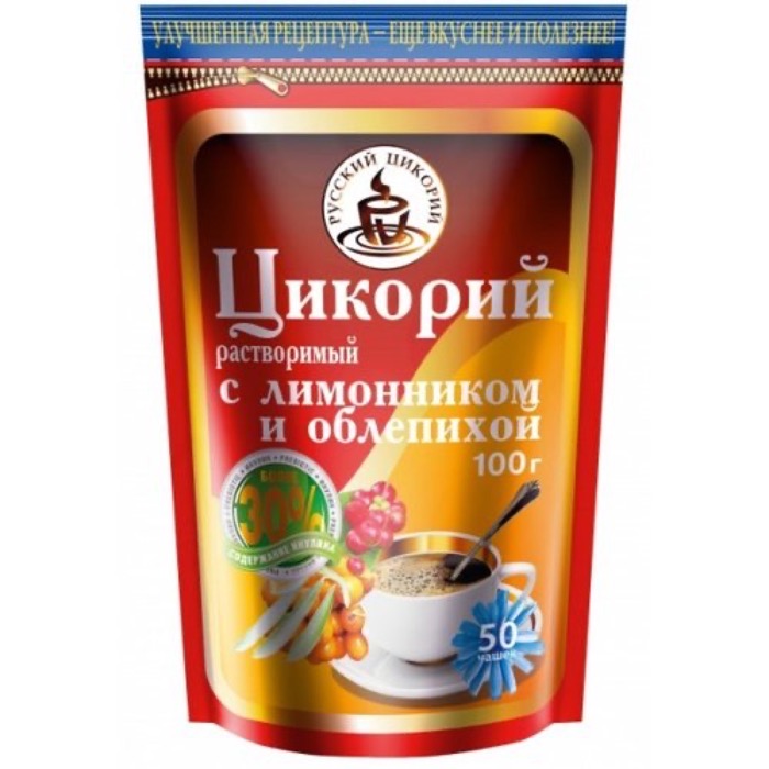Русский цикорий 100 гр. Лимонник Облепиха порошок ZIP (12)   (0268)