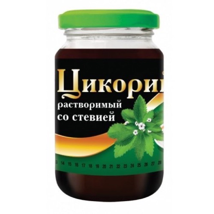 Русский цикорий 200 гр. Еремеевское (твист Стевия) жидкий стекло (30)  (0036)