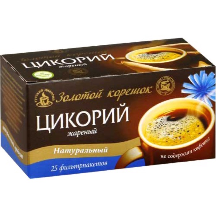 Русский цикорий 2 гр.*25 пак. молотый в ф/п  (12)  (0237)