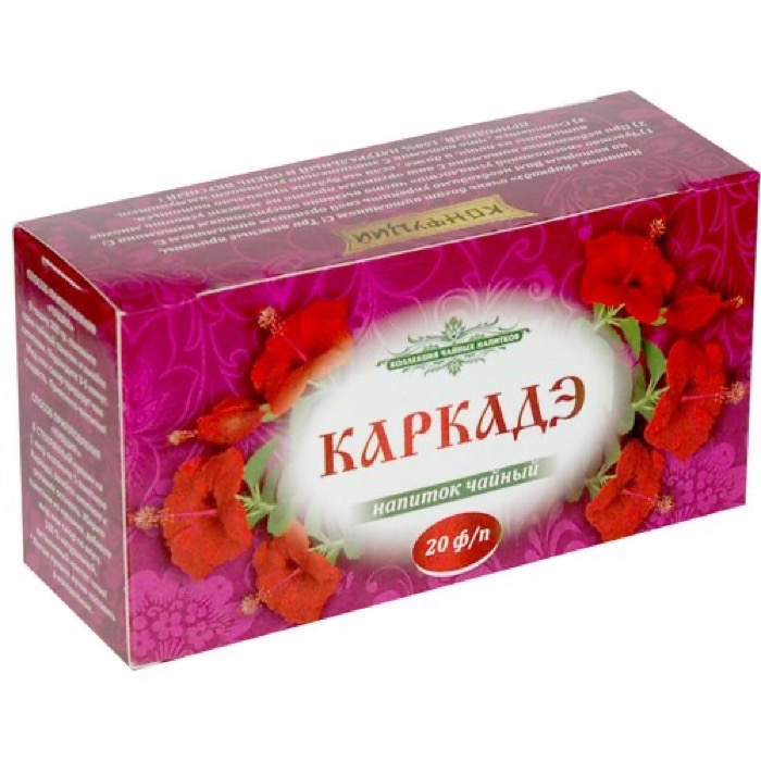 ЧАЙ Конфуций Чайный напиток Каркадэ 20 ф/пак. (12)