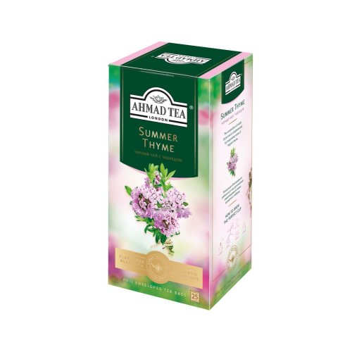 ЧАЙ AHMAD TEA Летний Чабрец  25 пак.*1,5 гр. (12) ф/п черный (1510)