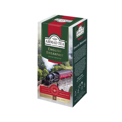 ЧАЙ AHMAD TEA Английский Завтрак  25 пак.*2 гр. (12) ГОСТ 32573-2013 120 ф/п  (590)