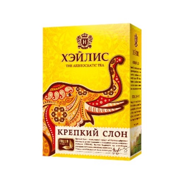 ЧАЙ Хэйлис Крепкий  Слон 200 гр.,черный лист (16 ) (10506)
