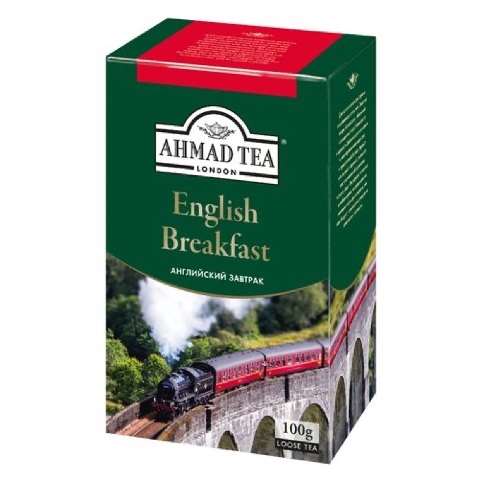 ЧАЙ AHMAD TEA Английский Завтрак 100 гр. картон (12) ГОСТ 32573-2013 168 к/п (1301)