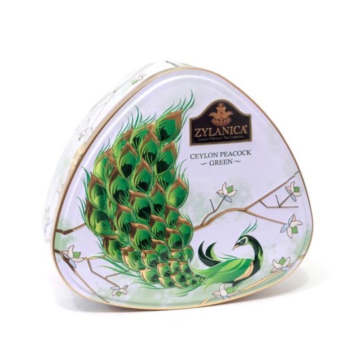 ЧАЙ ZYLANICA Peacock Collection GP1 зеленый, 100 гр. Ж/Б (green) (12)  9865