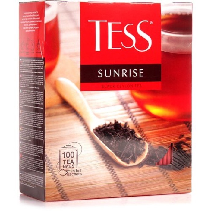 ЧАЙ МО Tess  Санрайз 100 пак. х 1,8 гр. черный (9) (0918)/42