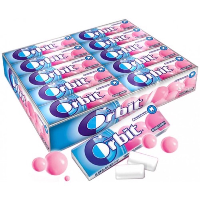 КОНДИТЕРКА Жевательная резинка ОРБИТ Bubblemint (драже) 13,6 гр. (30 шт)(20 бл.) /57